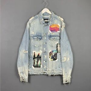 ZARA MEN STREETWEAR JEANS JACKET IN SIZE L